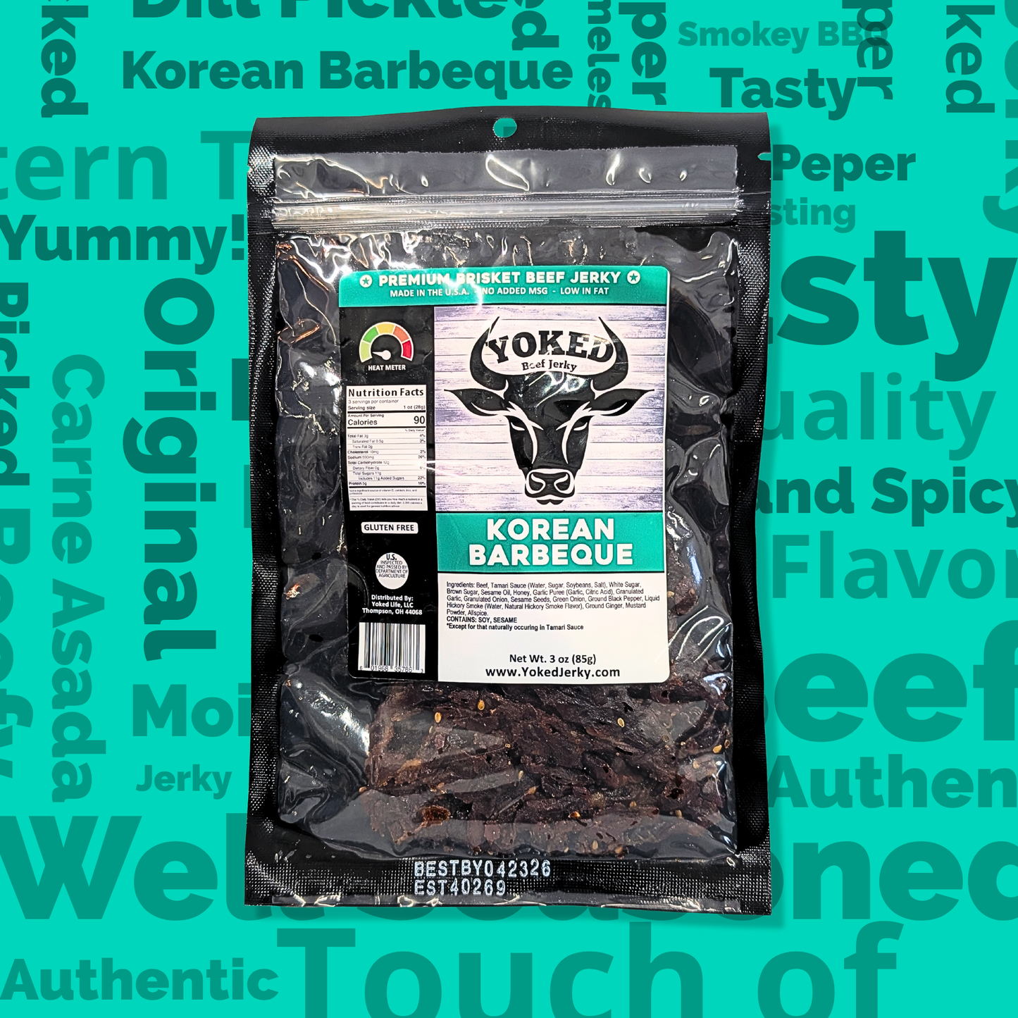 Yoked Korean Barbeque Beef Jerky