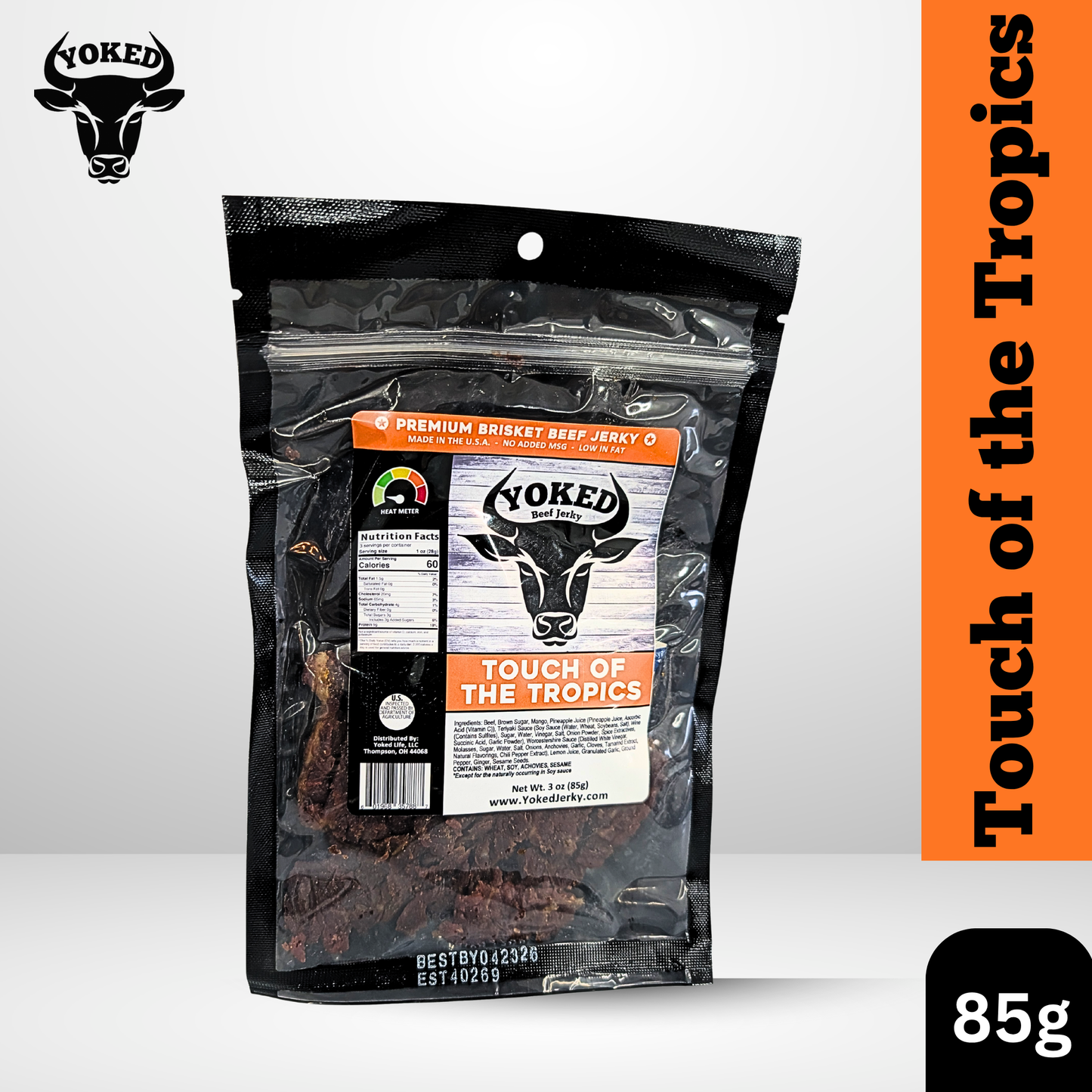 Yoked Touch of Tropics Beef Jerky