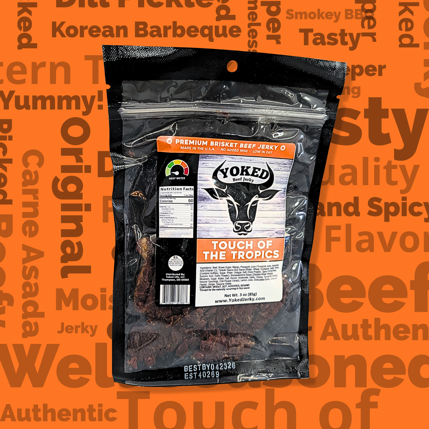 Yoked Touch of Tropics Beef Jerky