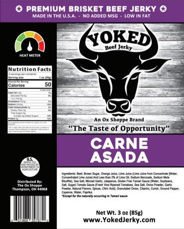 Yoked Carne Asada Beef Jerky