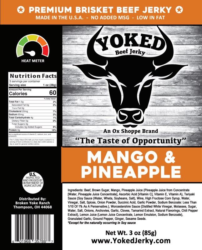 Yoked Touch of Tropics Beef Jerky