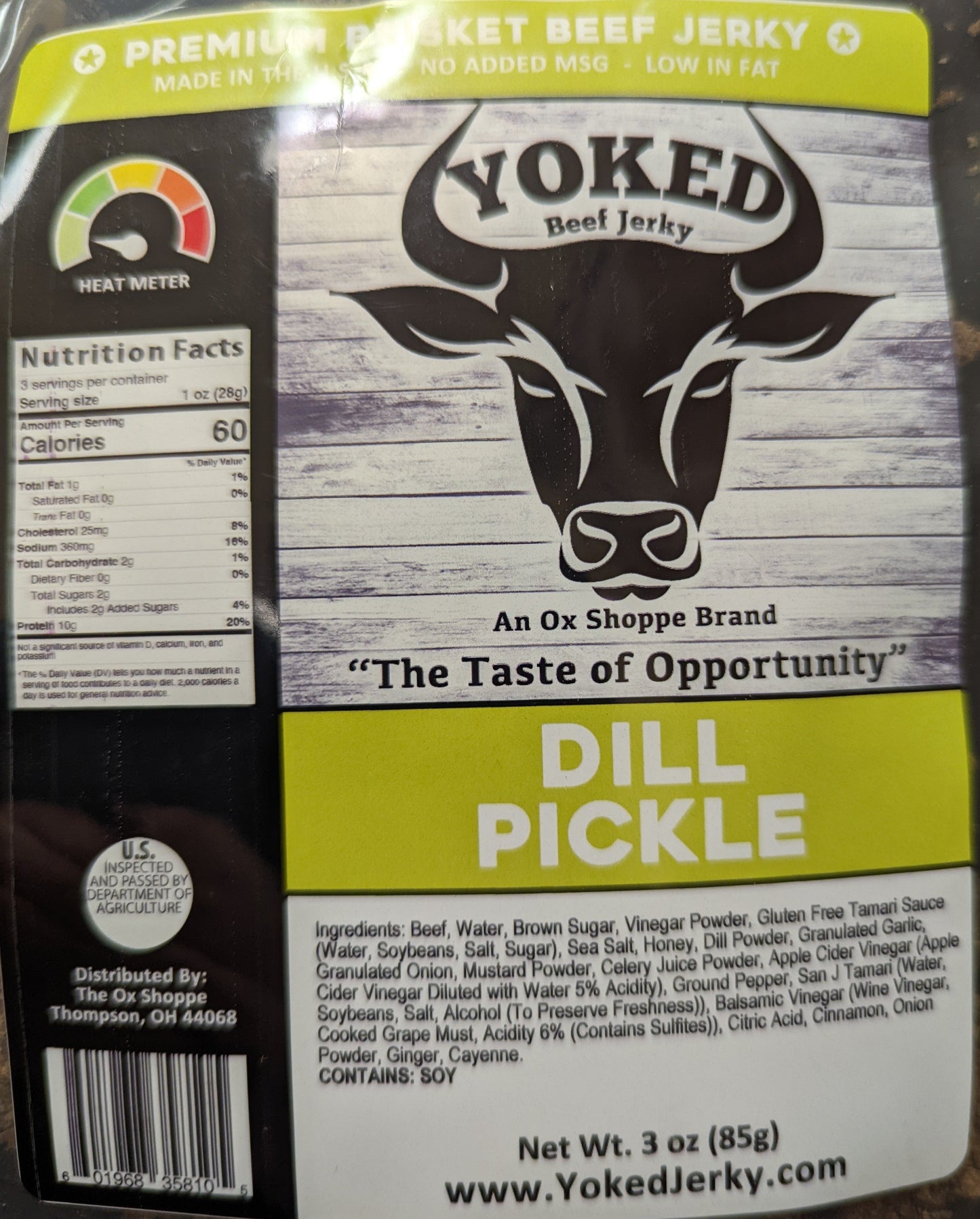 Yoked Dill Pickle Beef Jerky