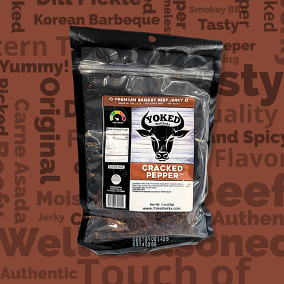 Yoked Cracked Pepper Beef Jerky
