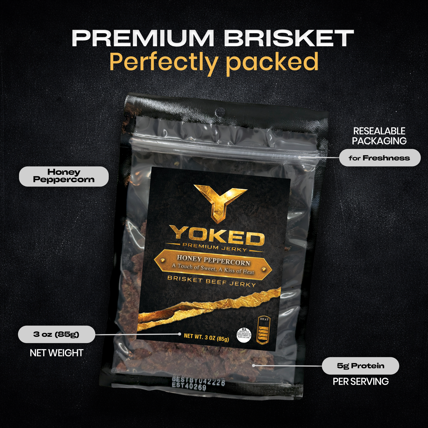 Honey Peppercorn Beef Jerky