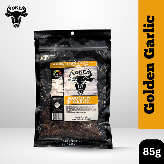 Yoked Golden Garlic Beef Jerky