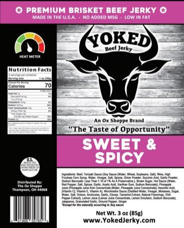 Yoked Sweet and Spicy Beef Jerky