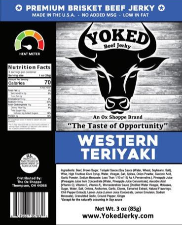 Yoked Western Teriyaki Beef Jerky
