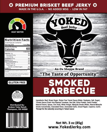 Yoked Smoked Barbeque Beef Jerky