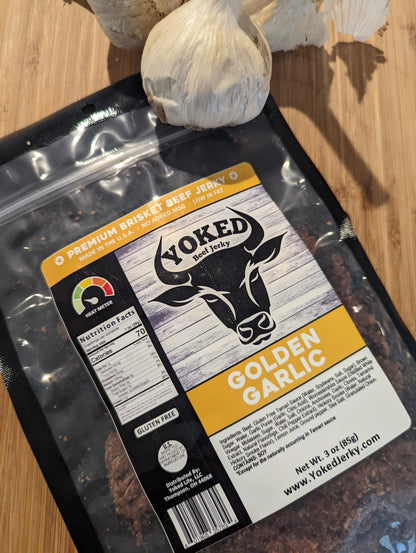 Yoked Golden Garlic Beef Jerky
